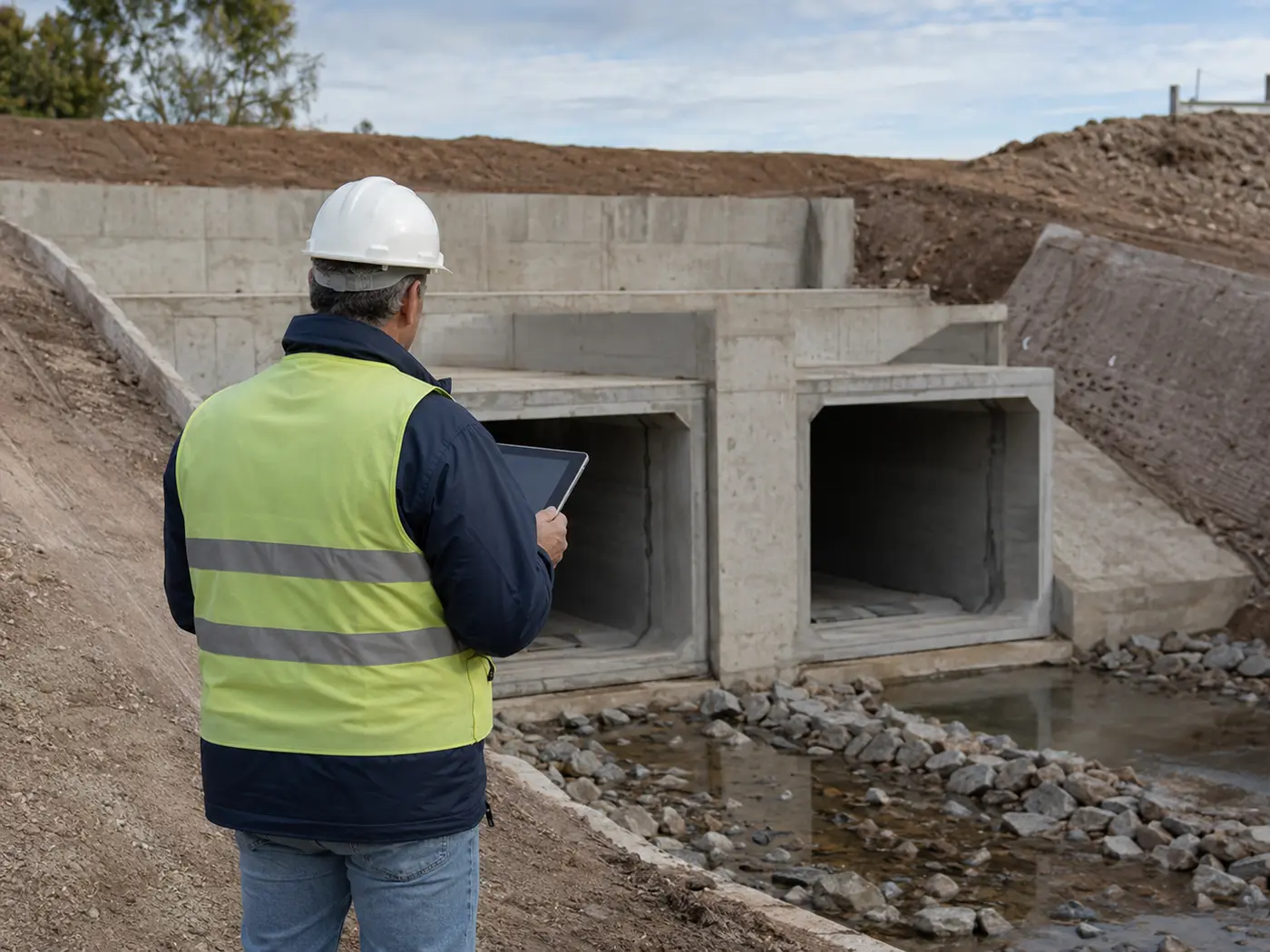 Inspección técnica de una obra de drenaje